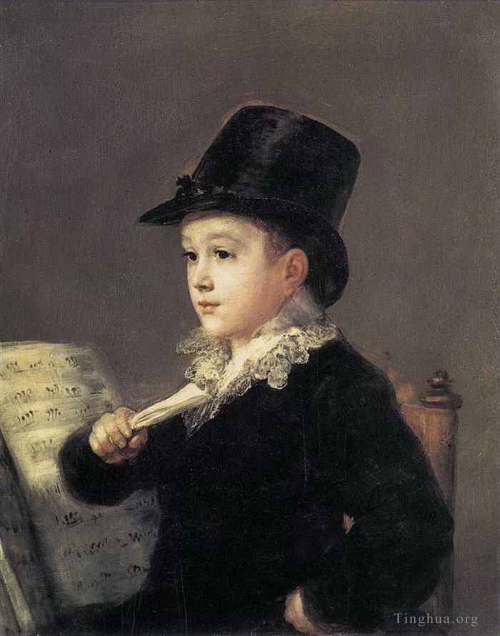 Francisco Goya Oil Painting - Portrait of Mariano Goya