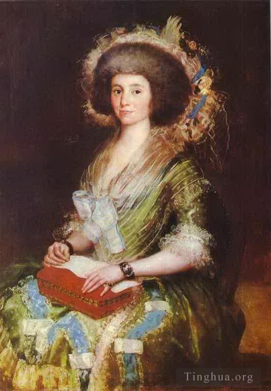 Francisco Goya Oil Painting - Portrait of Senora Berm sezne Kepmesa
