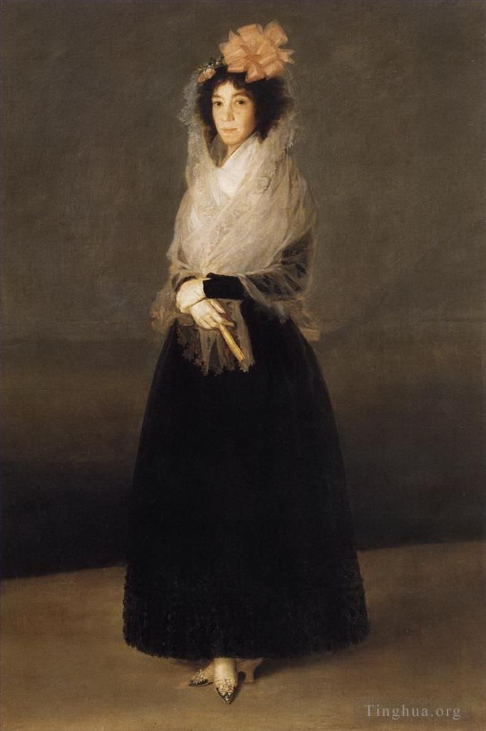 Francisco Goya Oil Painting - Portrait of the Countess of Carpio