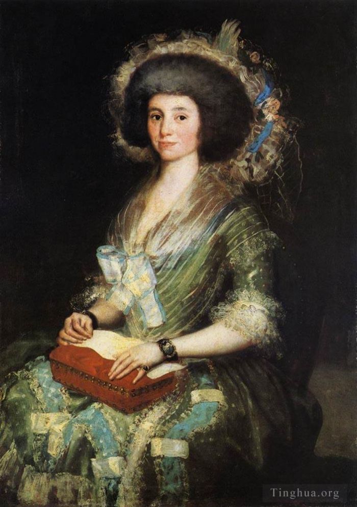 Francisco Goya Oil Painting - Portrait of the Wife of Juan Agustin Cean Bermudez