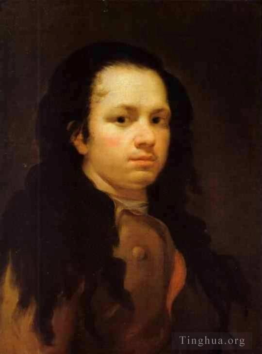 Francisco Goya Oil Painting - Self portrait 1