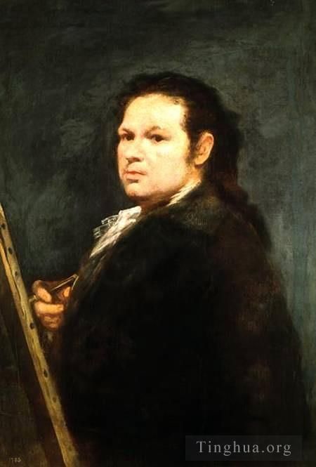 Francisco Goya Oil Painting - Self portrait_2