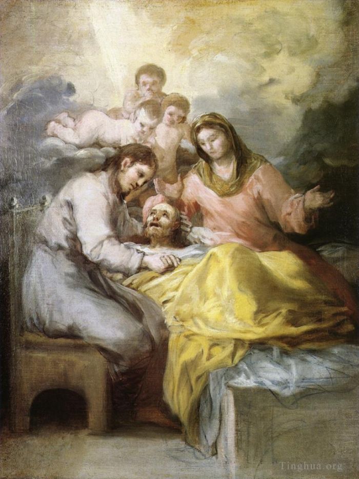 Francisco Goya Oil Painting - Sketch for The Death of Saint Joseph