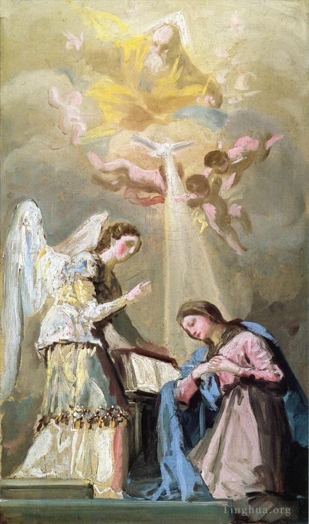 Francisco Goya Oil Painting - The Annunciation 1785