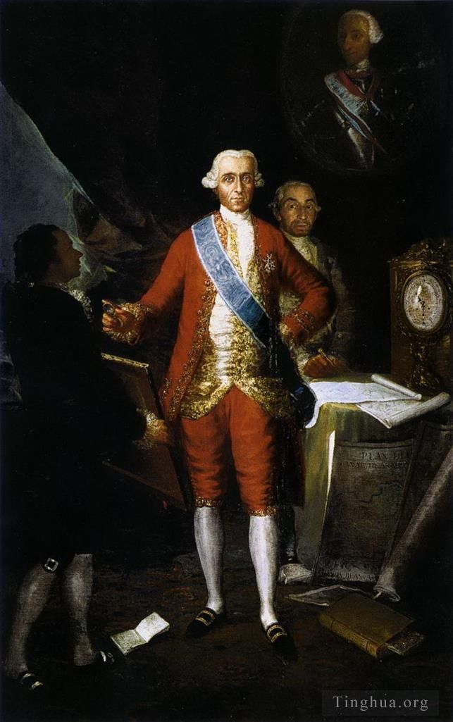 Francisco Goya Oil Painting - The Count of Floridablanca
