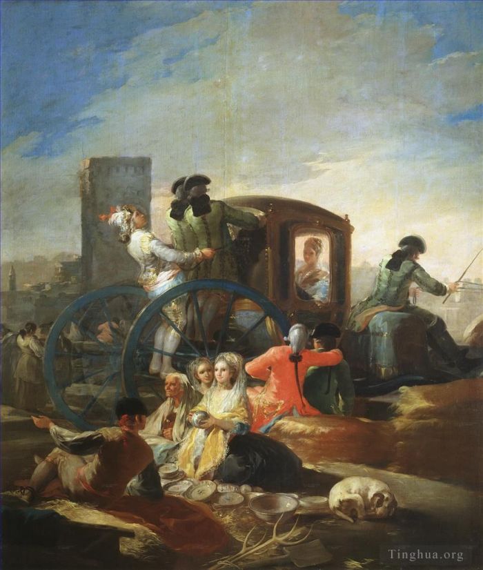 Francisco Goya Oil Painting - The Crockery Vendor