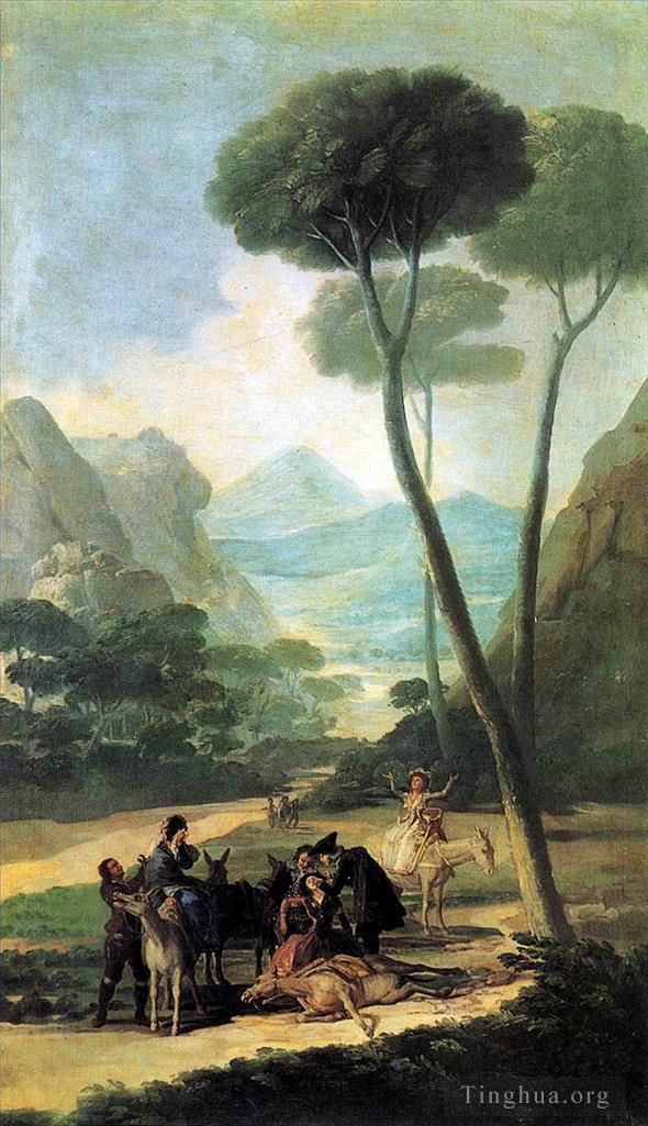 Francisco Goya Oil Painting - The Fall or The Accident