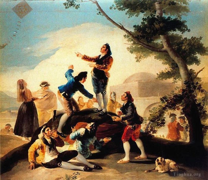 Francisco Goya Oil Painting - The Kite