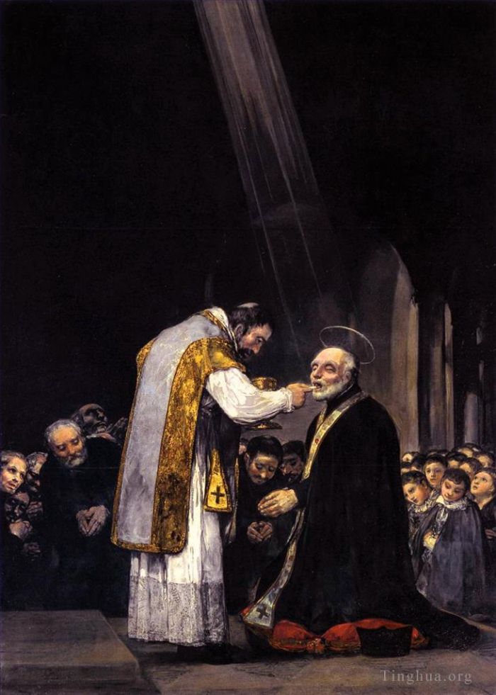 Francisco Goya Oil Painting - The Last Communion of St Joseph Calasanz