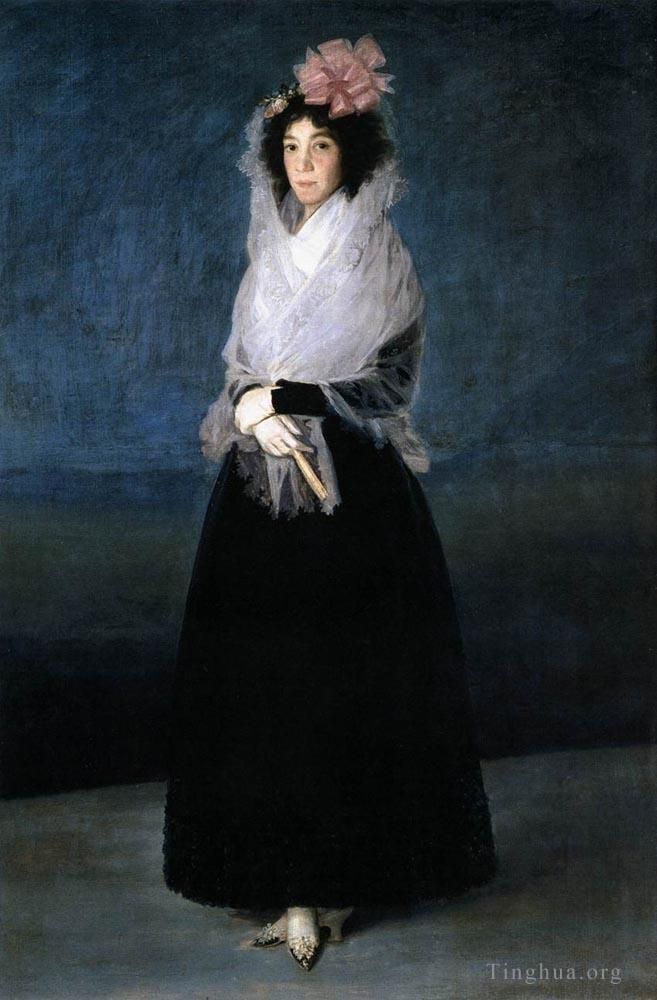 Francisco Goya Oil Painting - The Marquesa de la Solana