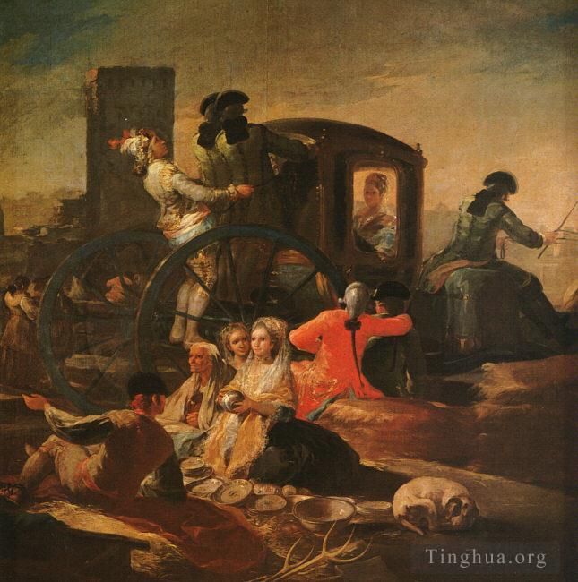 Francisco Goya Oil Painting - The Pottery Vendor