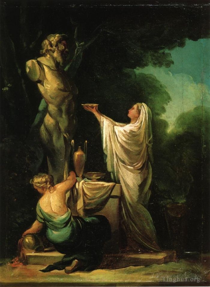 Francisco Goya Oil Painting - The Sacrifice to Priapus