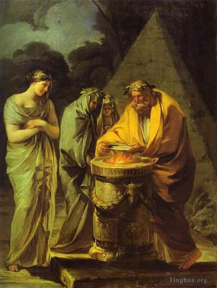 Francisco Goya Oil Painting - The Sacrifice to Vesta