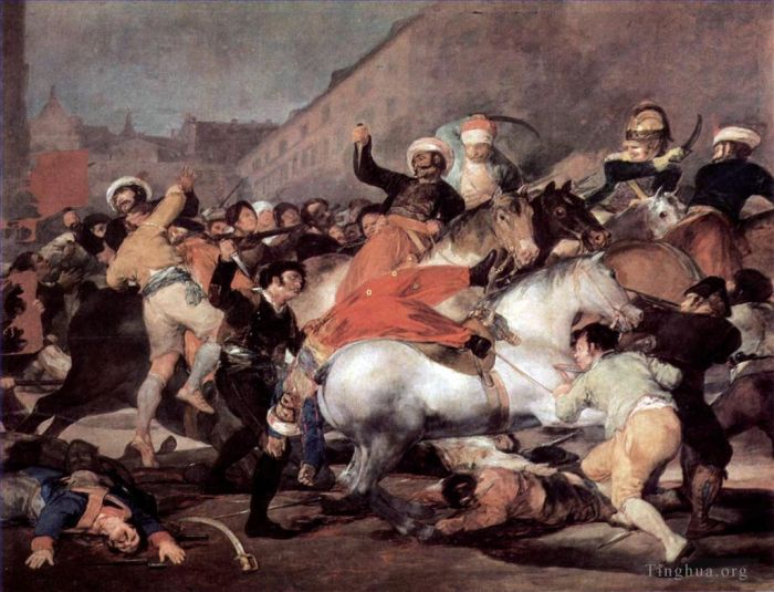 Francisco Goya Oil Painting - The Second of May 1808 (The Charge of the Mamelukes)