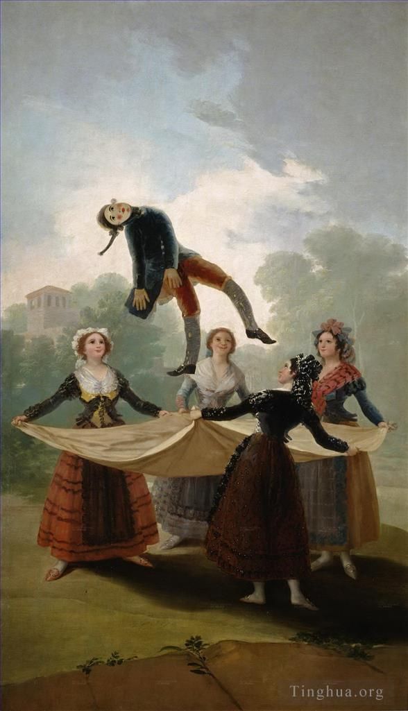 Francisco Goya Oil Painting - The Straw Manikin