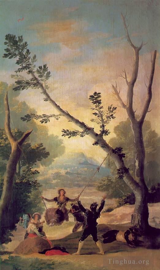 Francisco Goya Oil Painting - The Swing