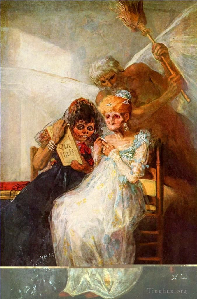 Francisco Goya Oil Painting - Time of the Old Women