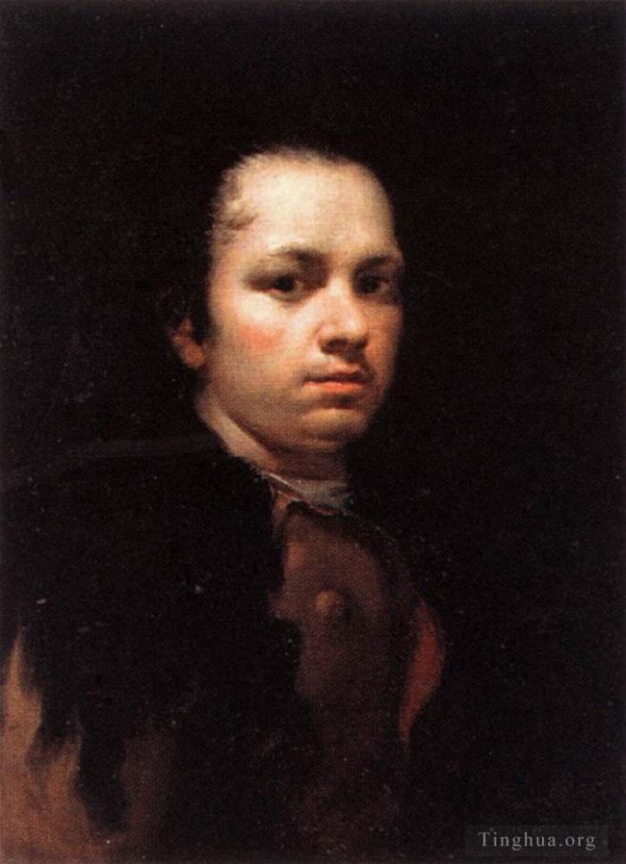 Francisco Goya Oil Painting - Y Lucientes Francisco De Self Portrait
