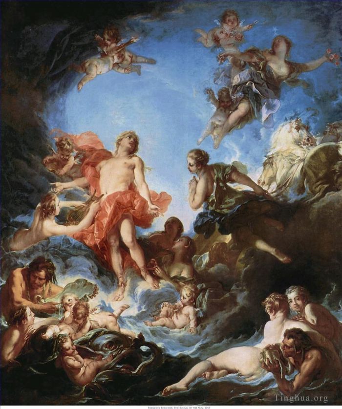 Francois Boucher Oil Painting - 9 The Rising of the Sun