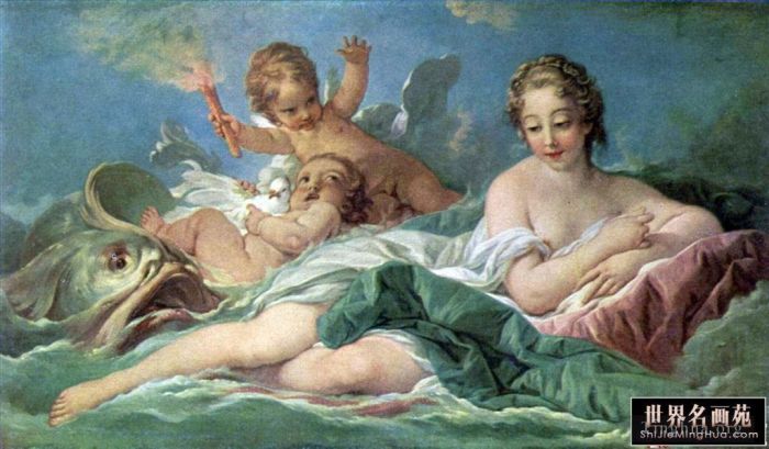 Francois Boucher Oil Painting - Birth of Venus