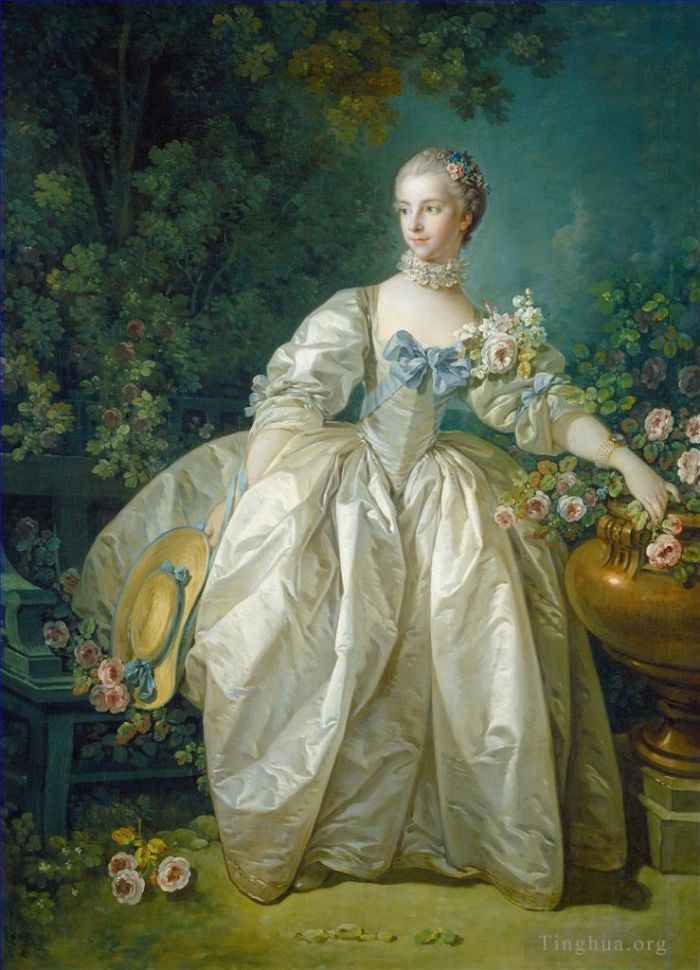 Francois Boucher Oil Painting - Madame Bergeret
