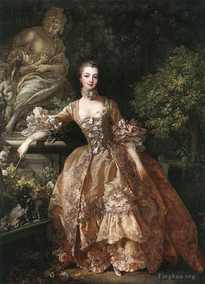 Francois Boucher Oil Painting - Madame de Pompadour
