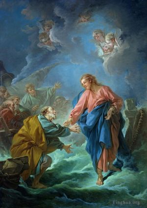 Artist Francois Boucher's Work - St Peter Invited to Walk on the Water