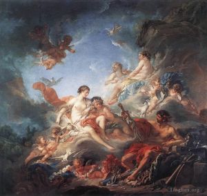 Artist Francois Boucher's Work - Vulcan Presenting Venus with Arms for Aeneas