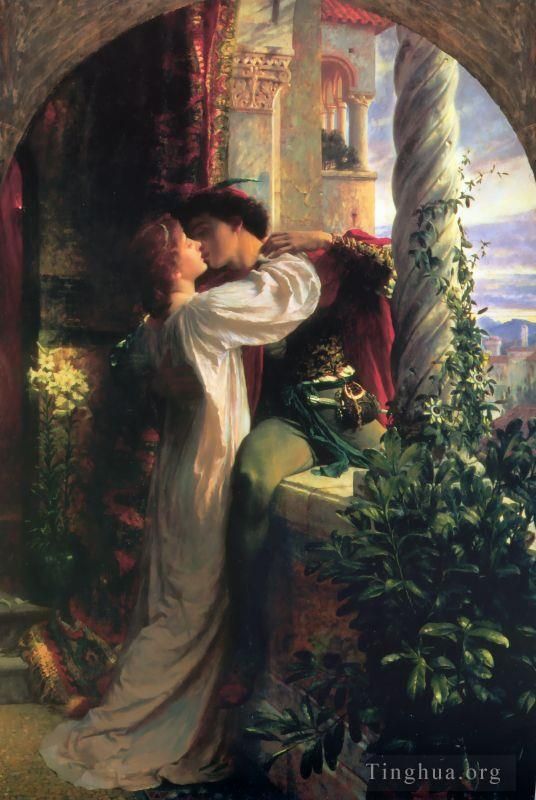 Frank Bernard Dicksee Oil Painting - Romeo and Juliet