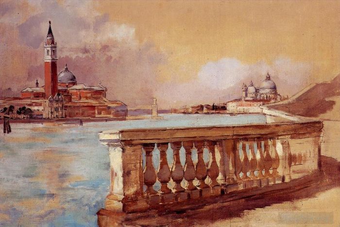 Frank Duveneck Oil Painting - Grand Canal in Venice