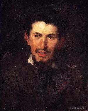 Antique Oil Painting - Portrait of a Fellow Artist