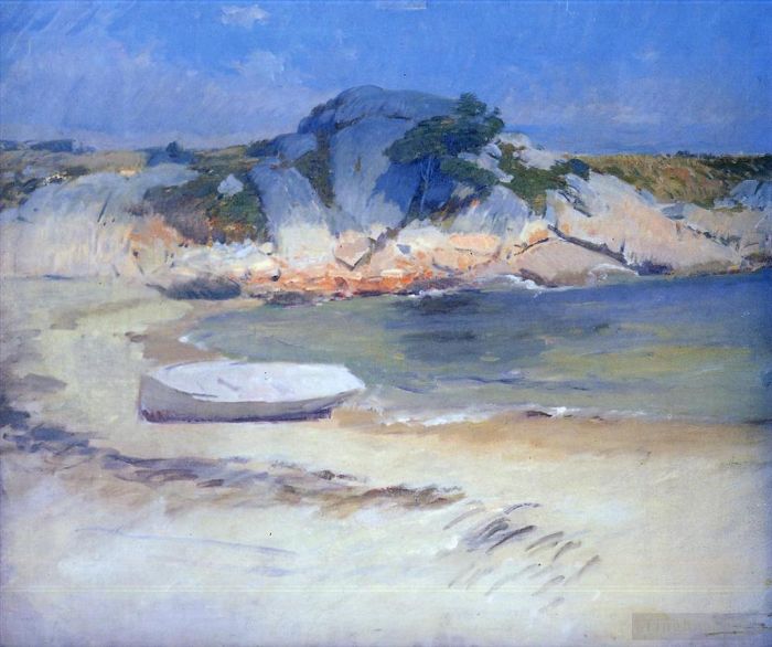 Frank Duveneck Oil Painting - Sheltered Cove