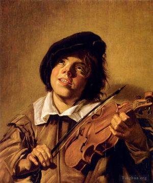 Artist Frans Hals's Work - Boy Playing A Violin