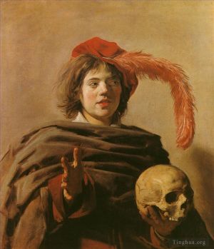Artist Frans Hals's Work - Boy with a Skull