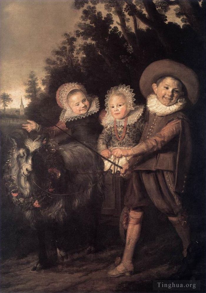 Frans Hals Oil Painting - Group of Children