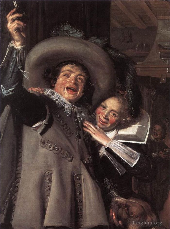 Frans Hals Oil Painting - Jonker Ramp and his Sweetheart