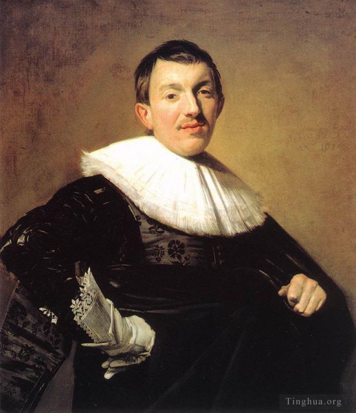 Frans Hals Oil Painting - Portrait Of A Man 1634