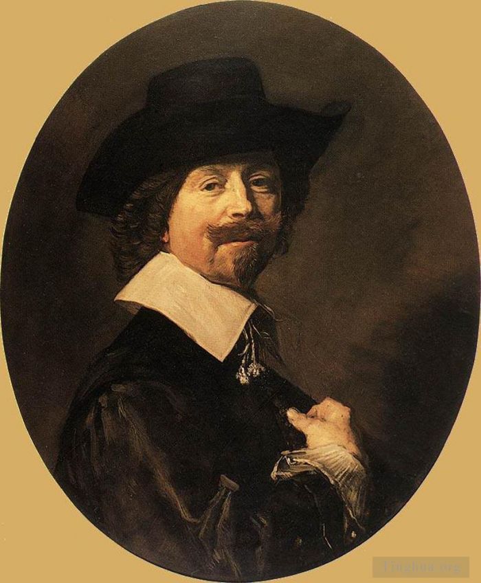 Frans Hals Oil Painting - Portrait Of A Man 1644