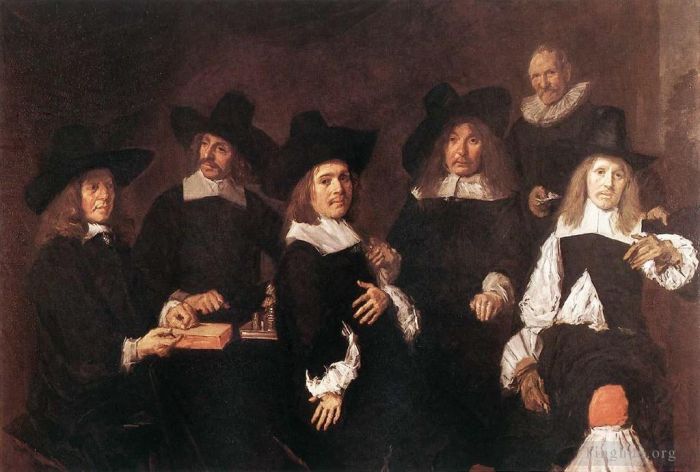 Frans Hals Oil Painting - Regents