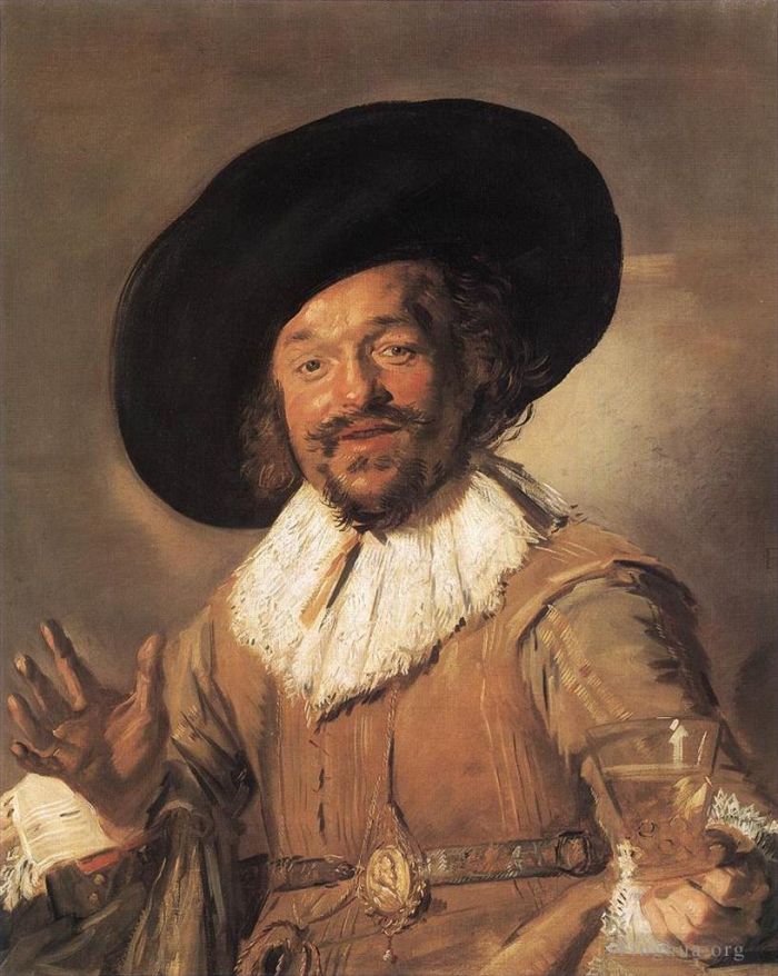Frans Hals Oil Painting - The Merry Drinker WGA
