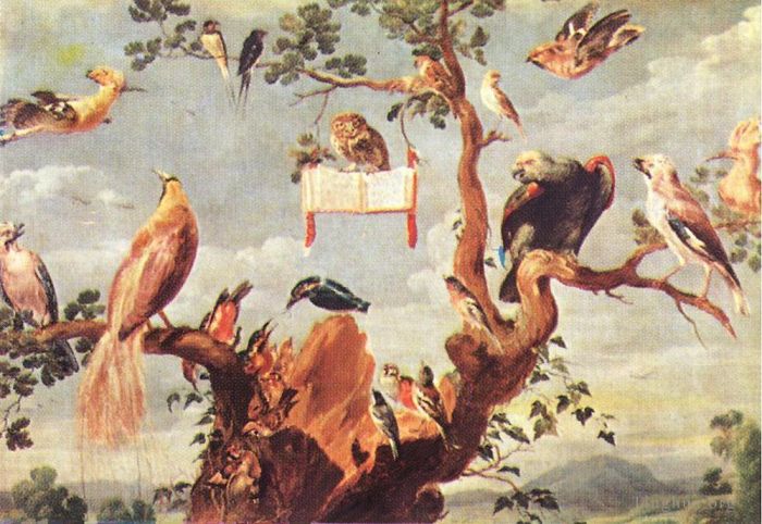 Frans Snyders Oil Painting - Concert Of Birds 2