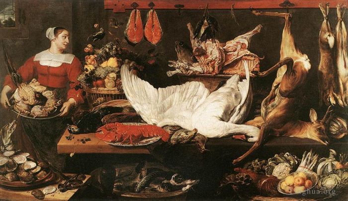 Frans Snyders Oil Painting - The Pantry