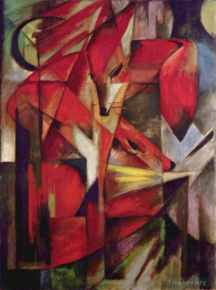 Franz Marc Oil Painting - Fuchse