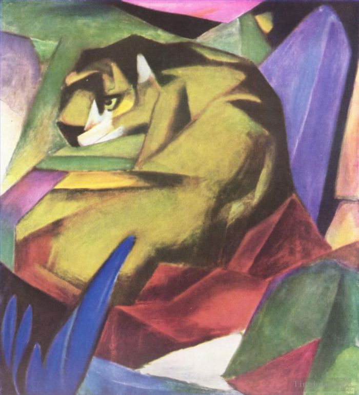 Franz Marc Oil Painting - Tiger