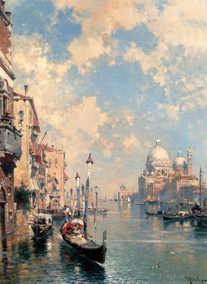 Artist Franz Richard Unterberger's Work - The Grand Canal Venice Venice