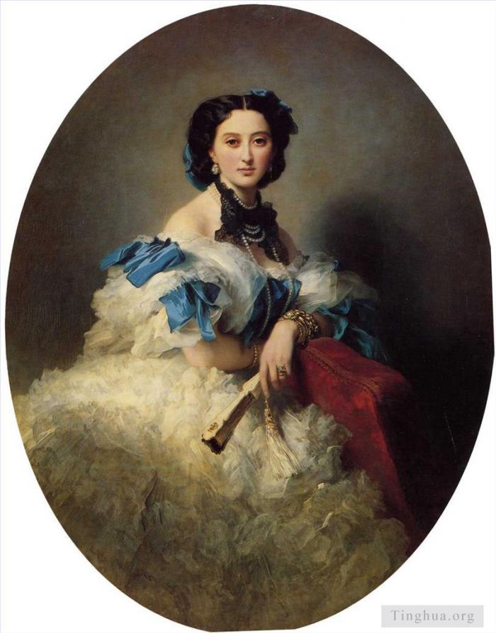 Franz Xaver Winterhalter Oil Painting - Countess Varvara Alekseyevna Musina Pushkina