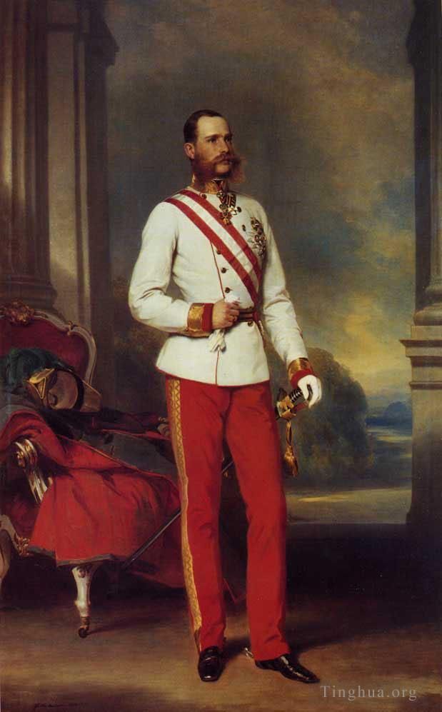Franz Xaver Winterhalter Oil Painting - Franz Joseph I Emperor of Austria