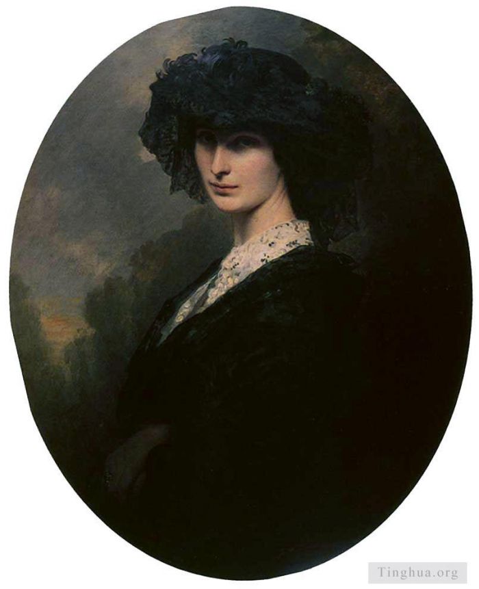 Franz Xaver Winterhalter Oil Painting - Jadwiga Potocka Countess Branicka