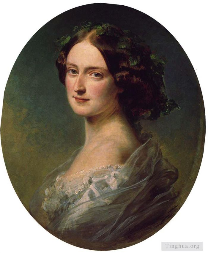 Franz Xaver Winterhalter Oil Painting - Lady Clementina Augusta Wellington Child Villiers