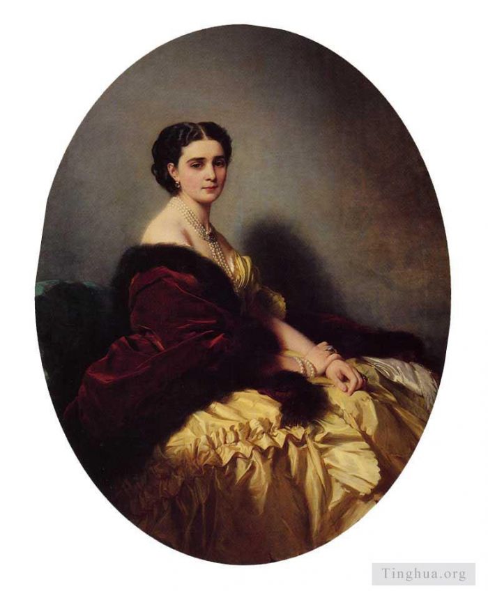 Franz Xaver Winterhalter Oil Painting - Madame Sofya Petrovna Naryschkina